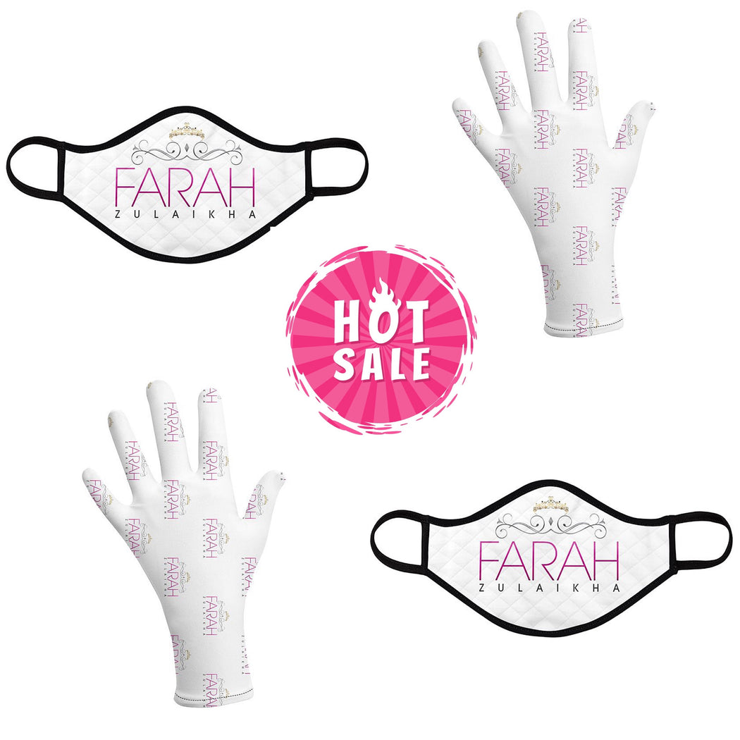SPECIAL OFFER: FARAH ZULAIKHA™️ Signature Logo Mask + Gloves Set